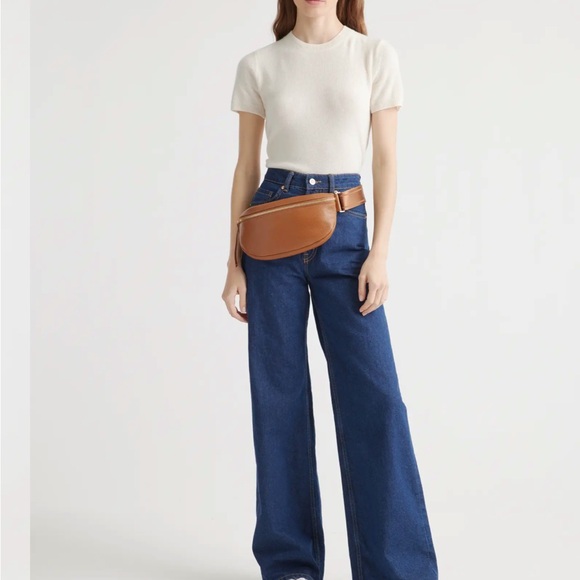 Quince Italian Pebbled Leather Sling Bag - Picture 8 of 13